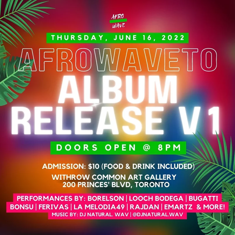AfrowaveTO Album Release V1 Poster